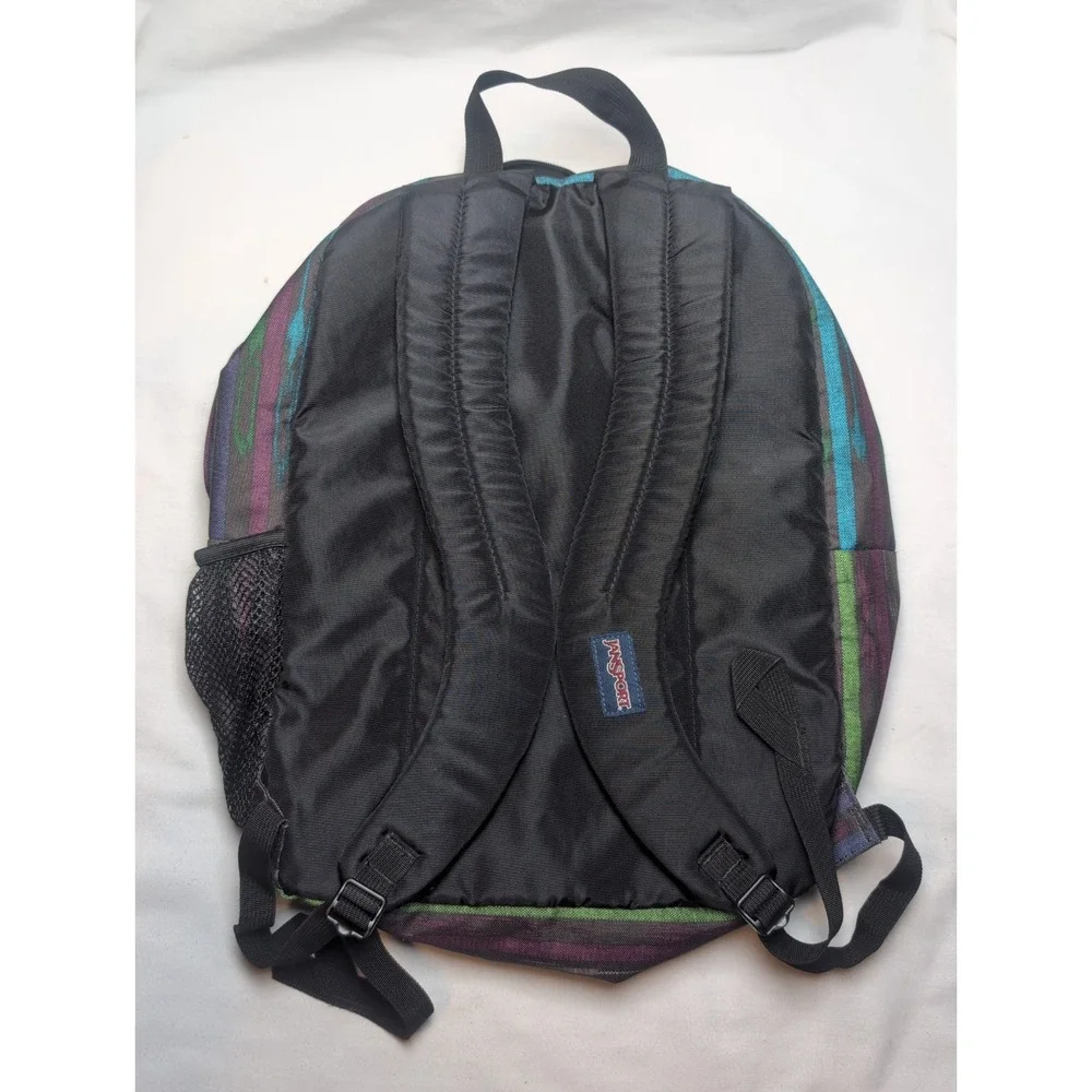 Jansport TDN7 Student Backpack Bookbag Multi Color Stripes 17